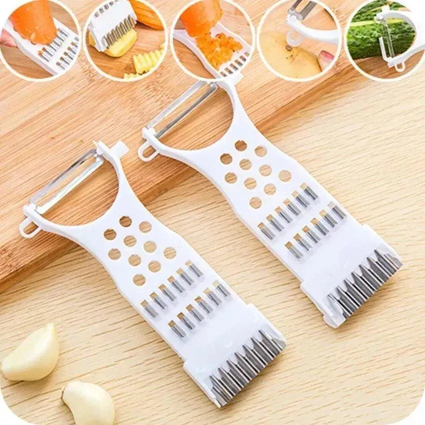 5-in-1 Vegetable Slicer Cutter Peeler Grater 2 Pcs