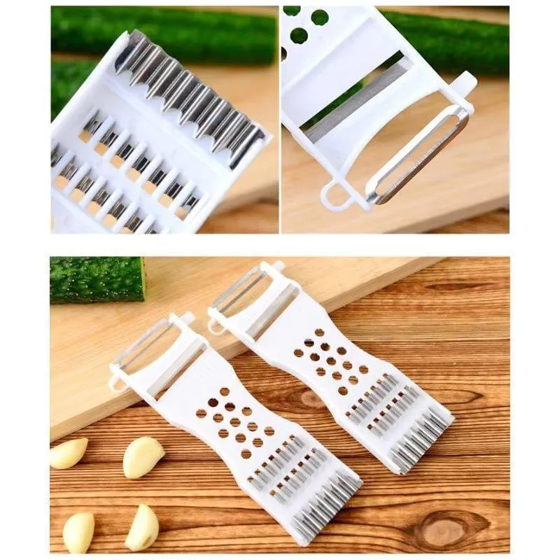 5-in-1 Vegetable Slicer Cutter Peeler Grater 2 Pcs