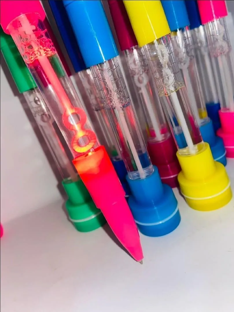 4-in-1 Multifunction Stamp Bubble Ball Pen for Kids Birthday Party Gift