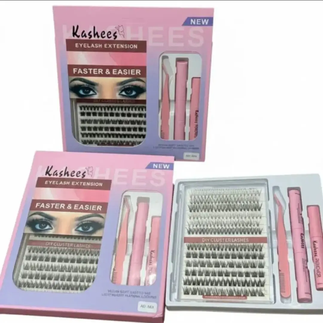 Kashee's 4 In 1 Permanent 3D Eyelash Extension Set