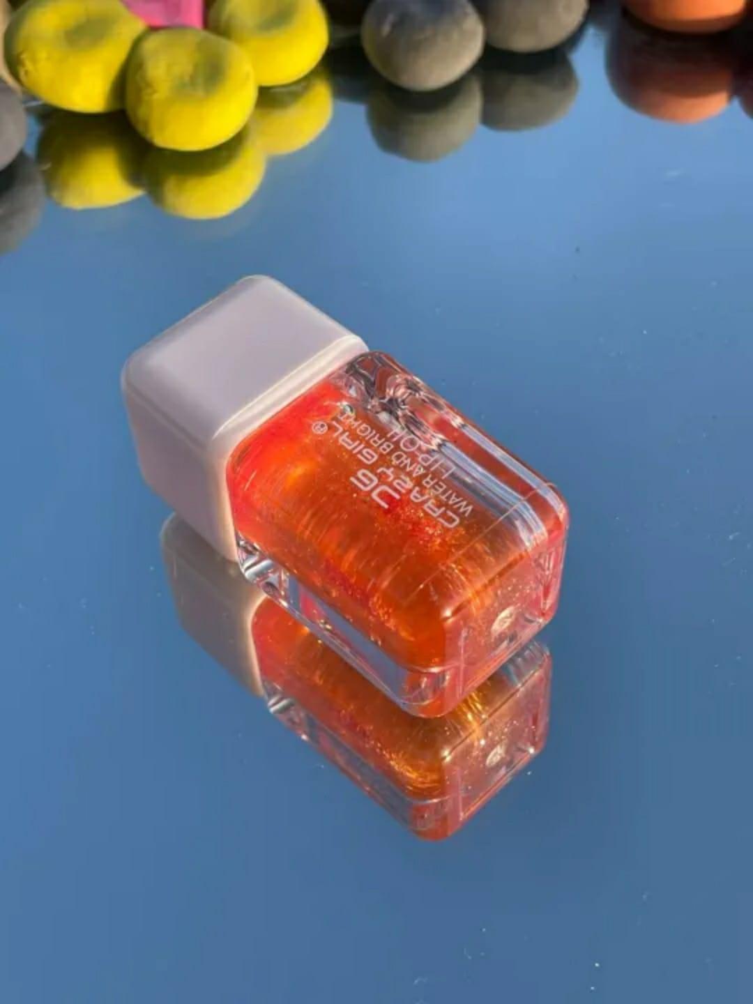 Hydrating Lip Oil Glossy Finish Cherry Peach Shades