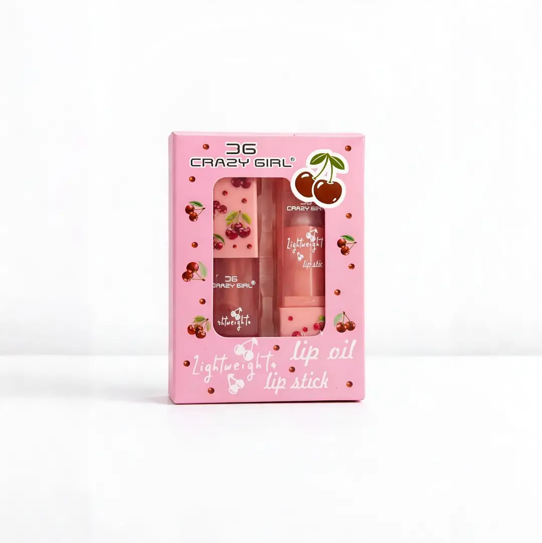 2 In 1 Crazy Girl Lip Oil + Lip Balm Set, Buy 1 Get 1 Free