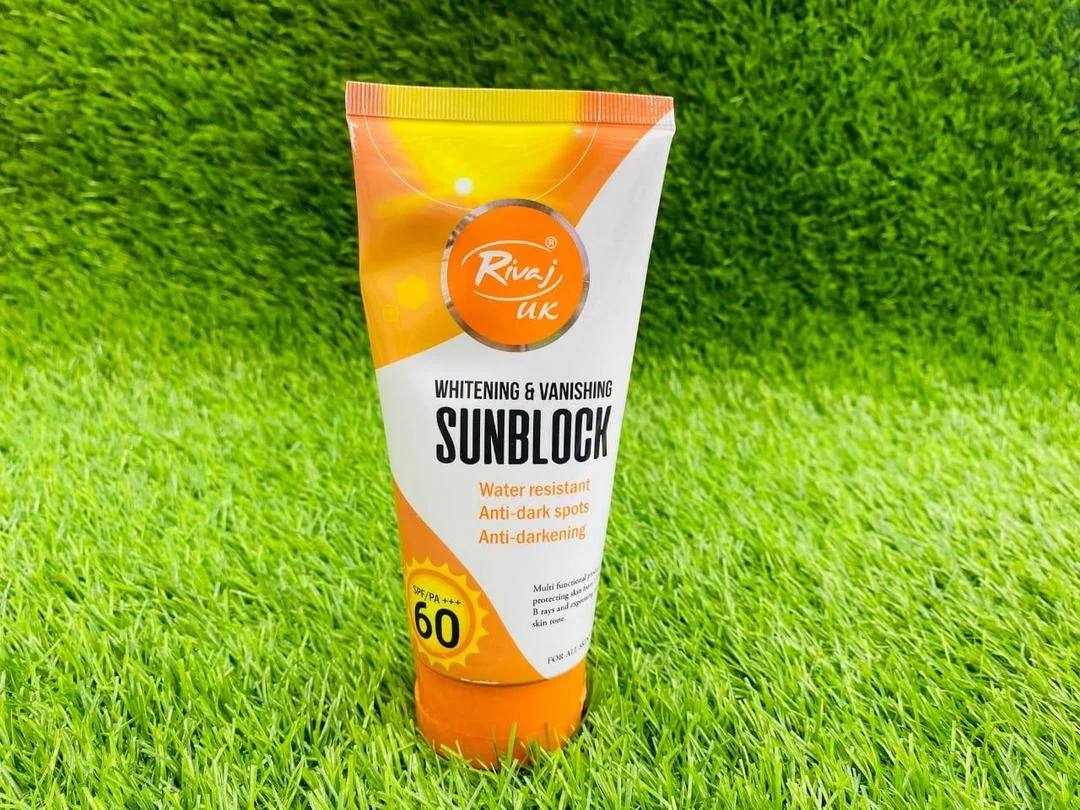 Rivaj UK Whitening Sunblock SPF 60+ Water Resistant 150ml