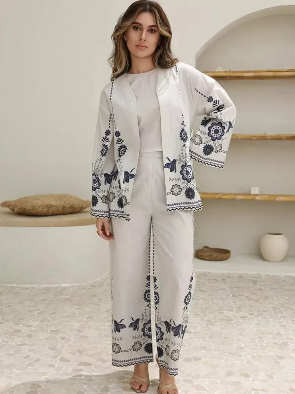 3 Pcs Women's Stitched Swiss Voile Printed Suit