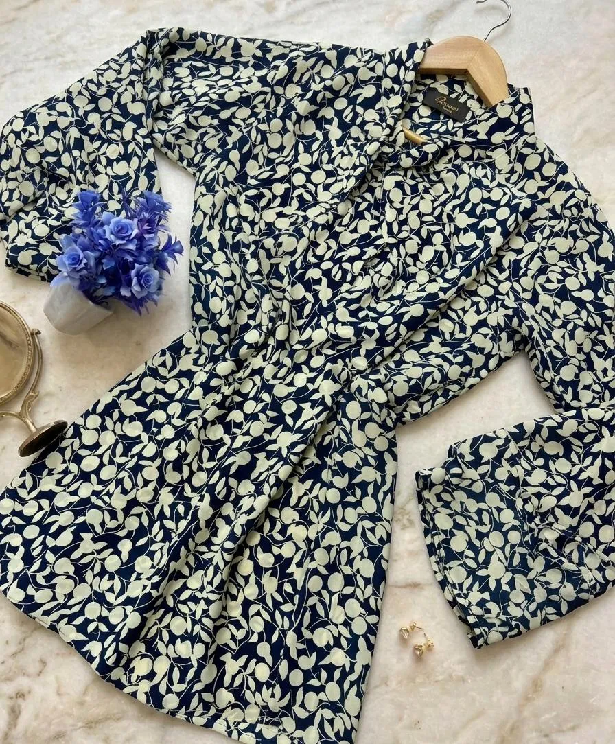 Chiffon Printed Top - Stylish Women's Stitched Wear 1 Pc