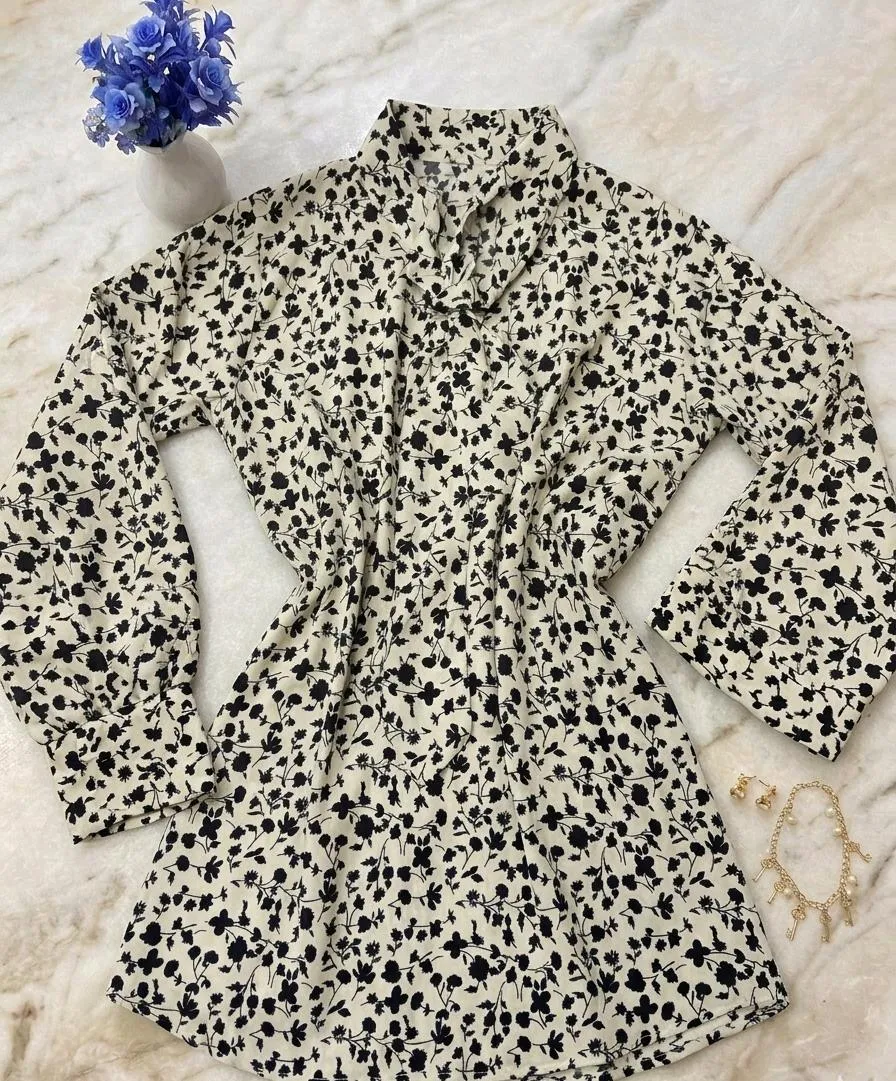 Chiffon Printed Top - Stylish Women's Stitched Wear 1 Pc