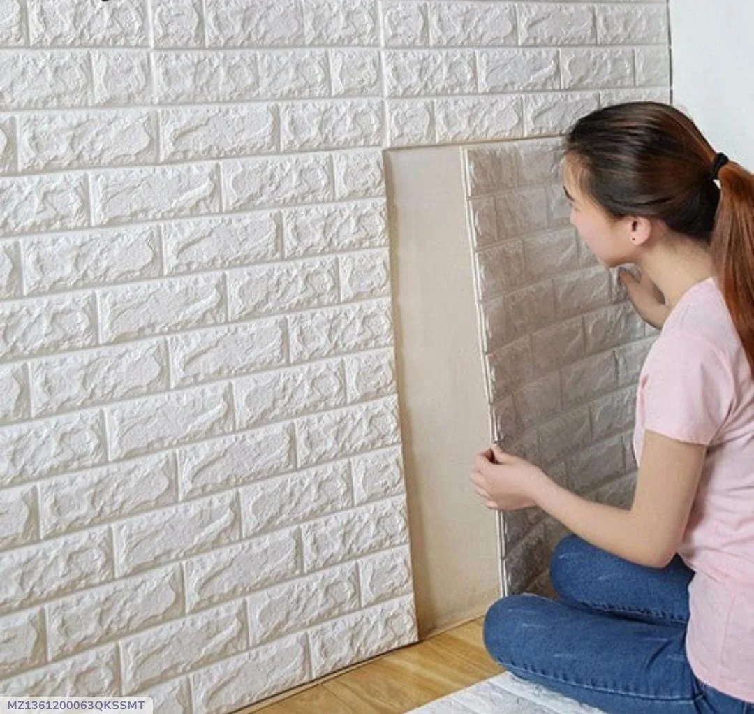 Modern Design Quartz Wall Tile Sticker - 3 Pcs Self-Adhesive, Waterproof Decor
