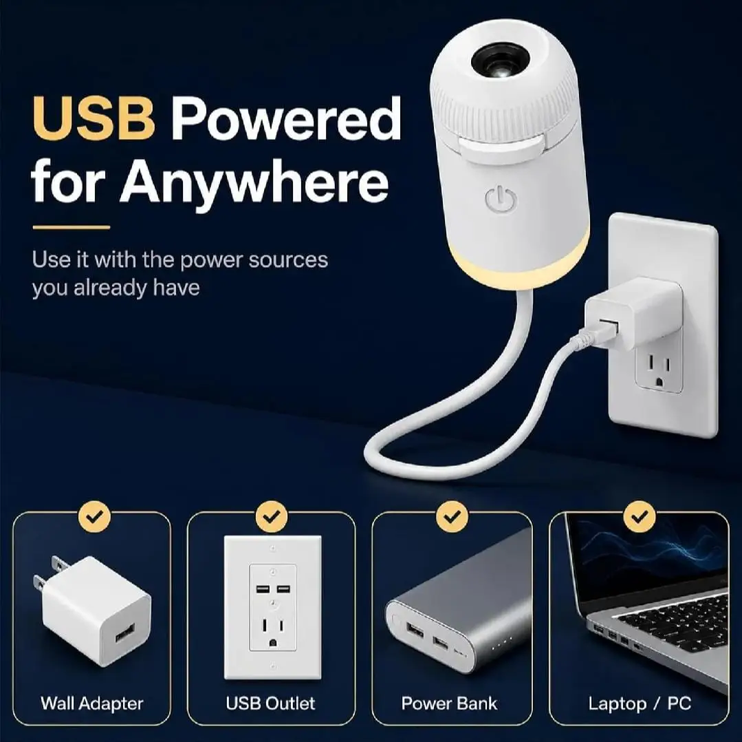 USB Ceiling Moon Earth Projector  Atmosphere Light