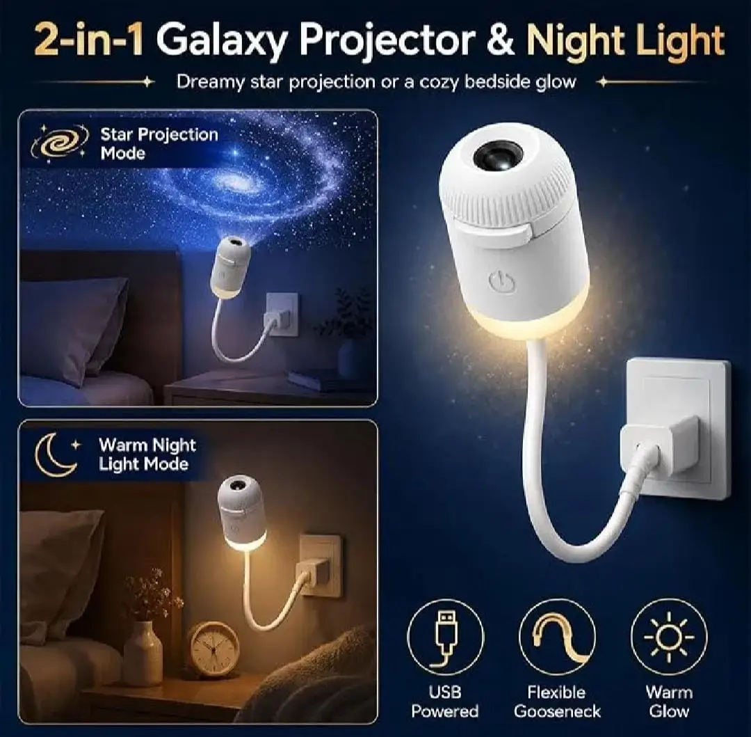 USB Ceiling Moon Earth Projector  Atmosphere Light