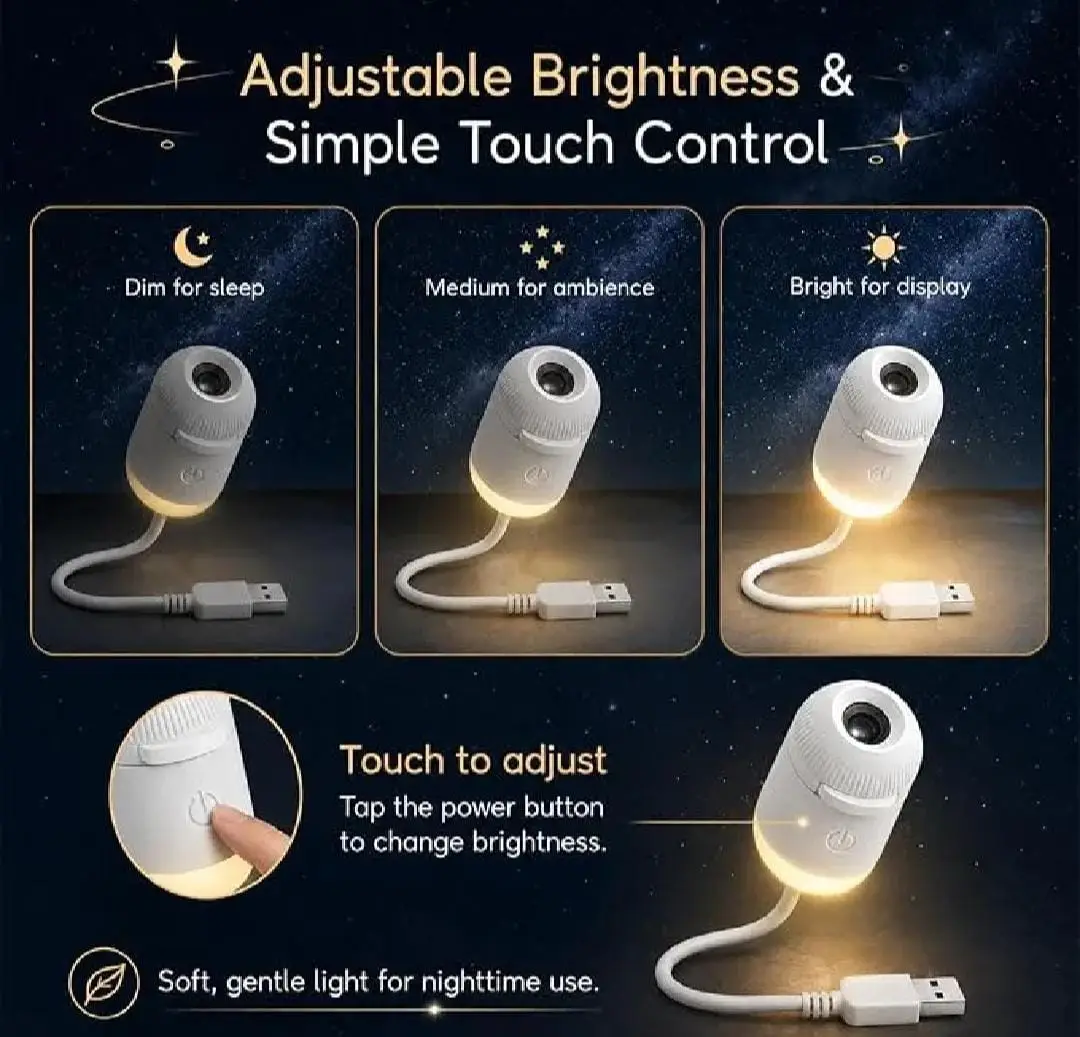 USB Ceiling Moon Earth Projector  Atmosphere Light