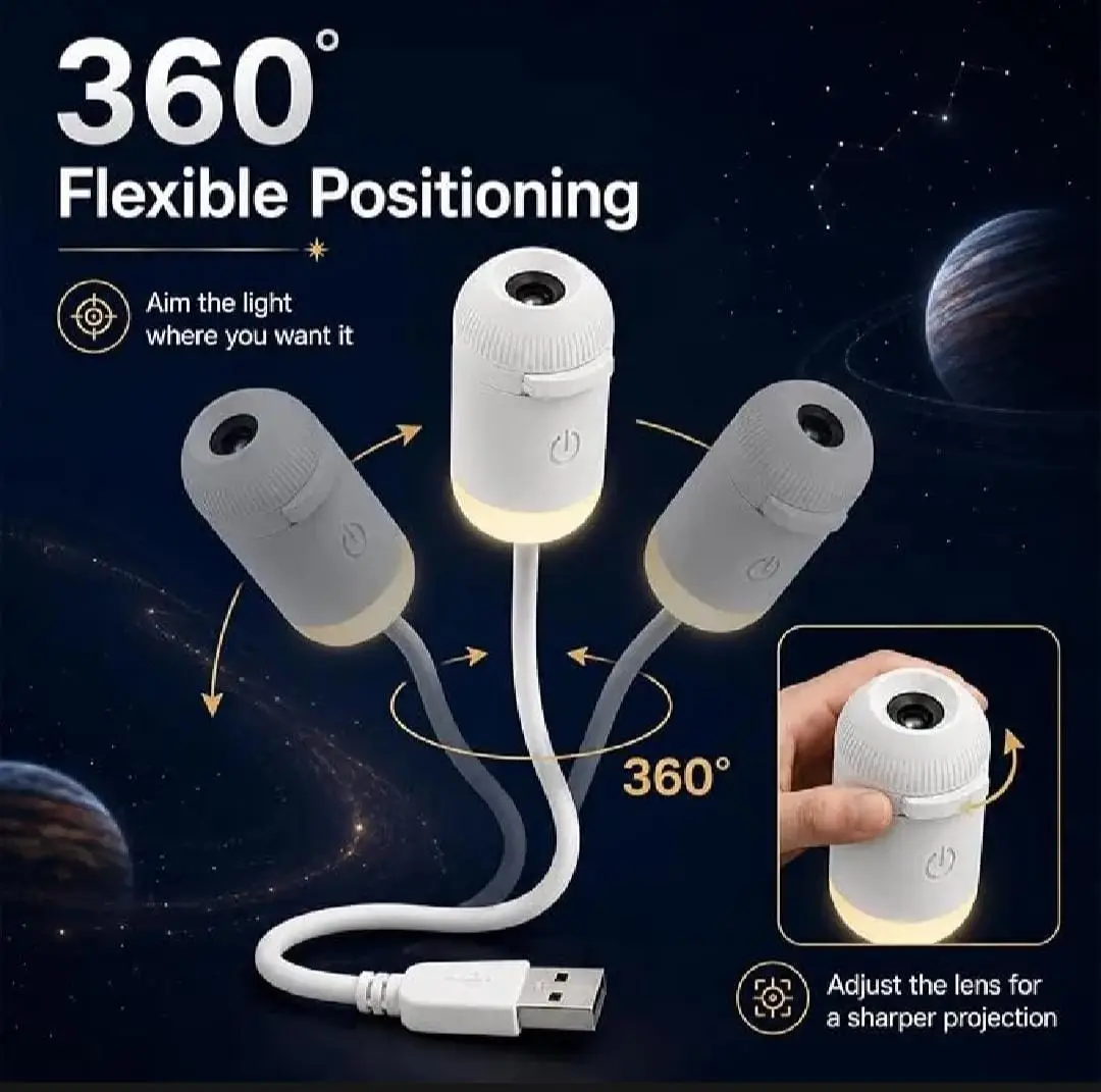 USB Ceiling Moon Earth Projector  Atmosphere Light