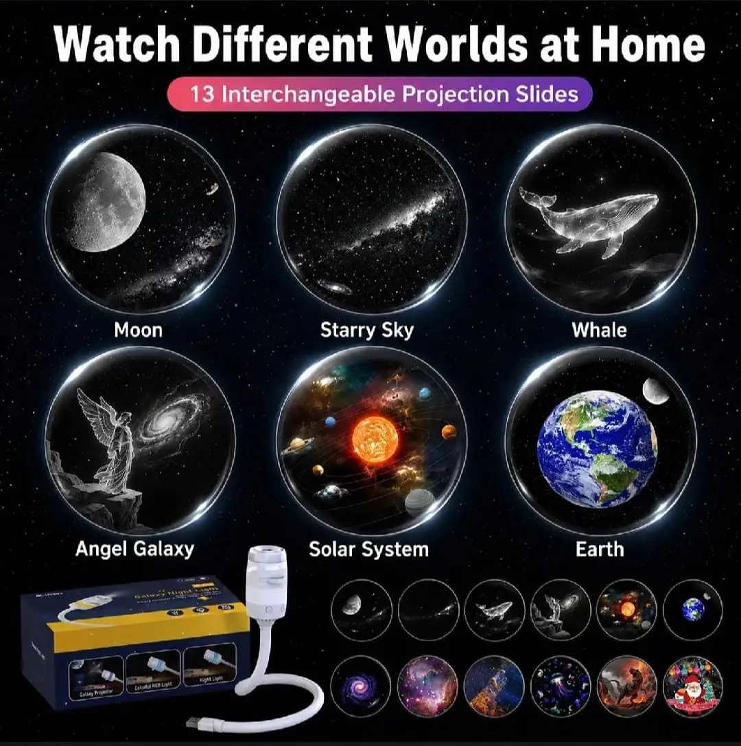 USB Ceiling Moon Earth Projector  Atmosphere Light