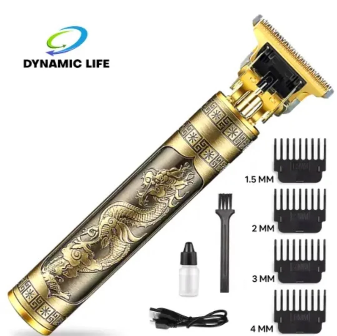 Men's Rechargeable Hair Trimmer with Pop-Up Trimmer - 3 Blades for Effortless Grooming