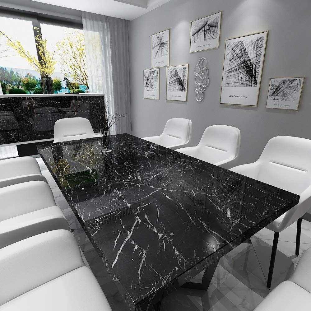 Black Marble Vinyl Wall Sticker 200x60cm Pakistan