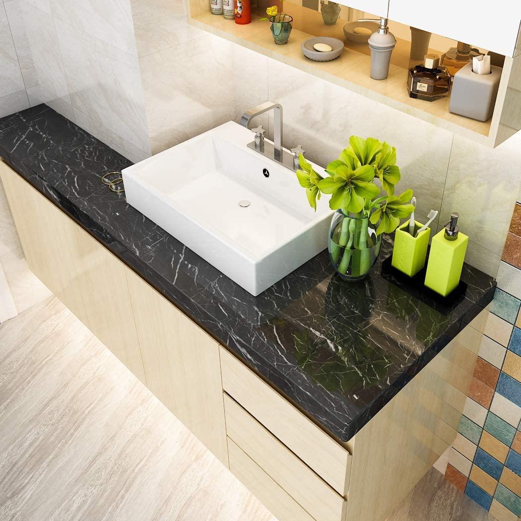 Black Marble Vinyl Wall Sticker 200x60cm Pakistan