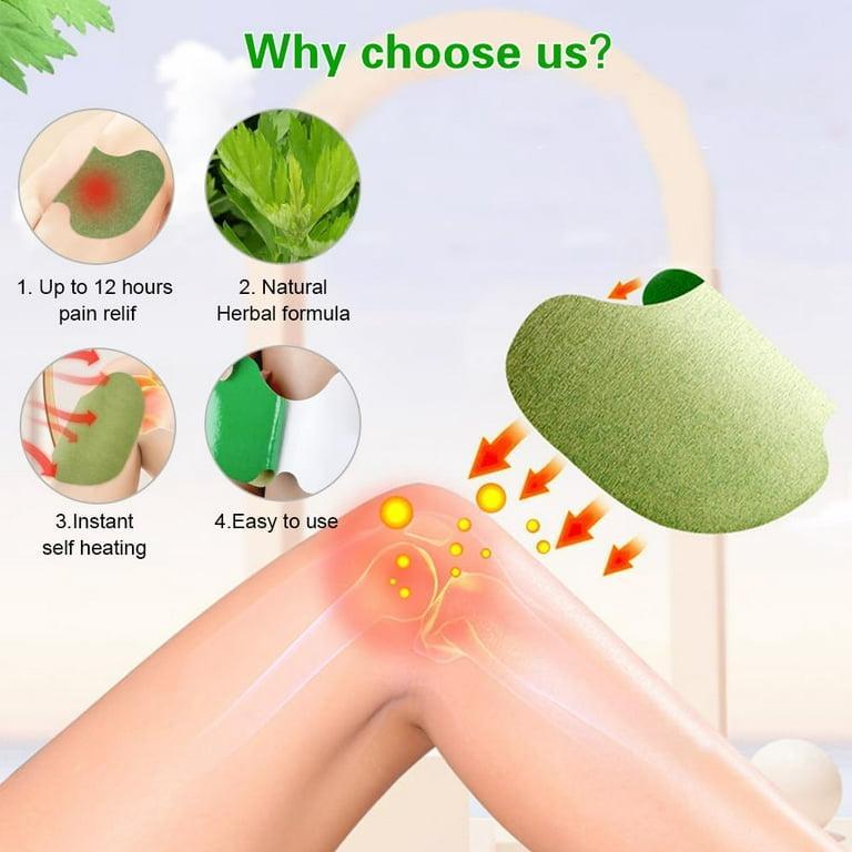 Knee Pain Relief Patch 12 Pieces Wormwood Green