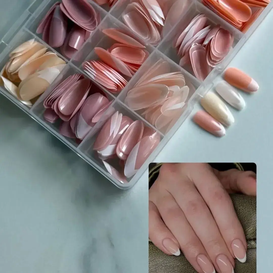 144 Pcs French Tip Nails With Free Nail Glue image 6