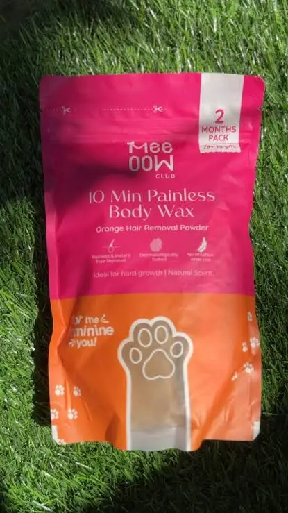Meow Club 10 Min Painless Body Wax Orange Hair Removal Powder for Women