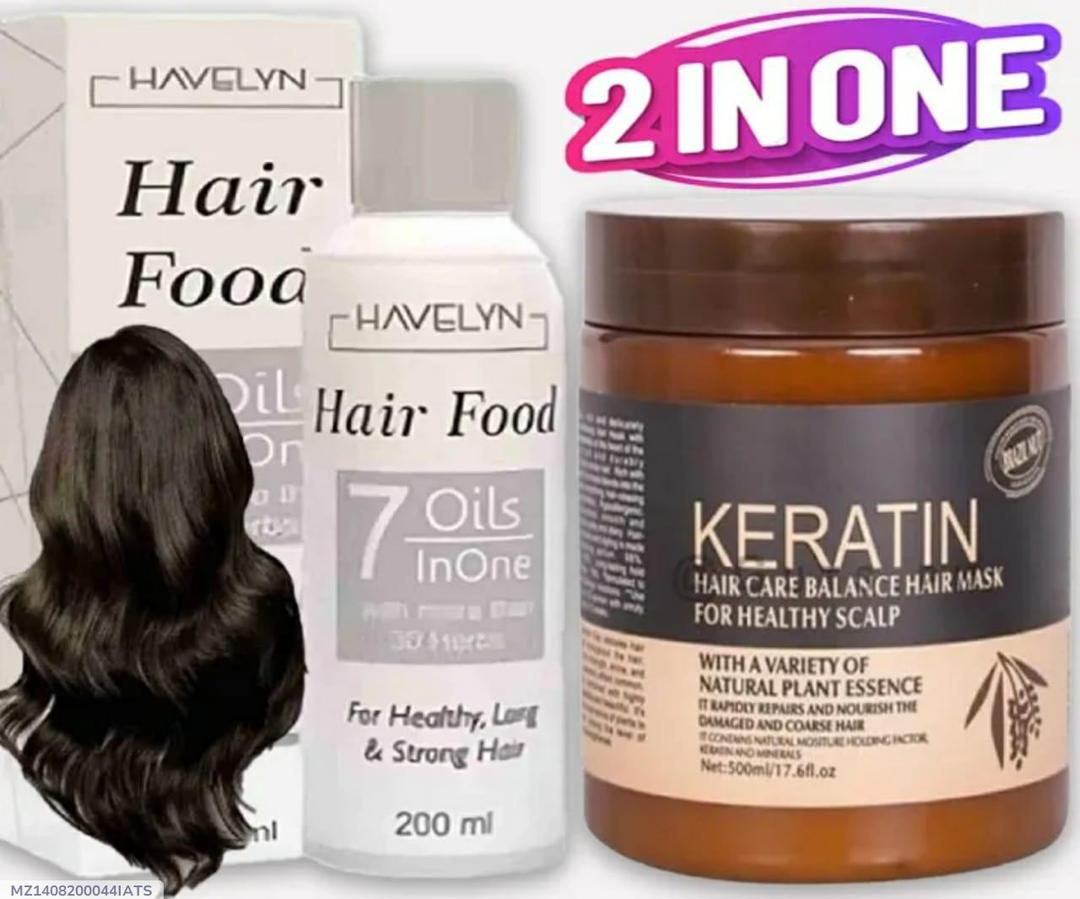 2 in 1 Hair Oil & Mask for Healthy Long Strong Hair