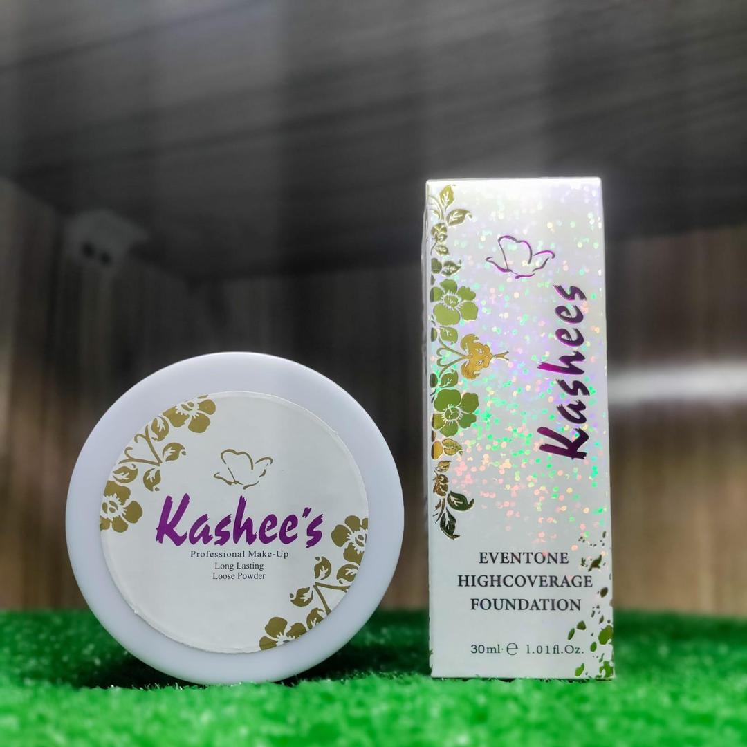 Kashee's 2 in 1 Foundation + Loose Powder Set