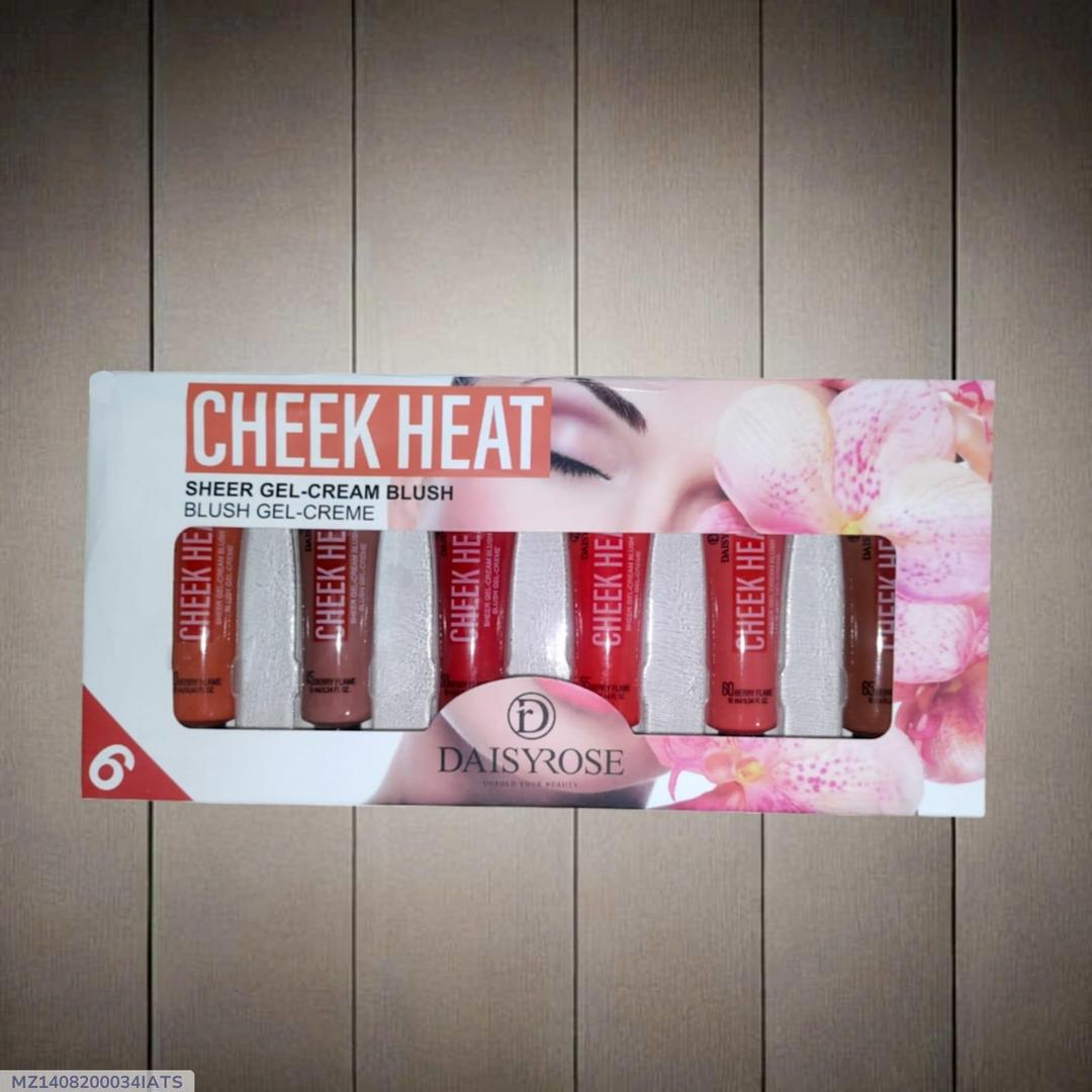 Cheek Heat Gel-Cream Blush Set 6 Shades