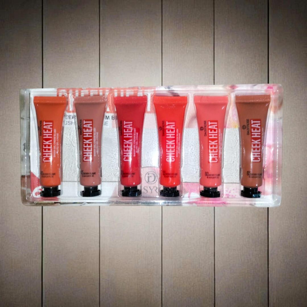 Cheek Heat Gel-Cream Blush Set 6 Shades