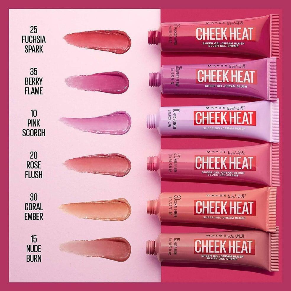 Cheek Heat Blush Set 6 Shades Gel Cream Lightweight