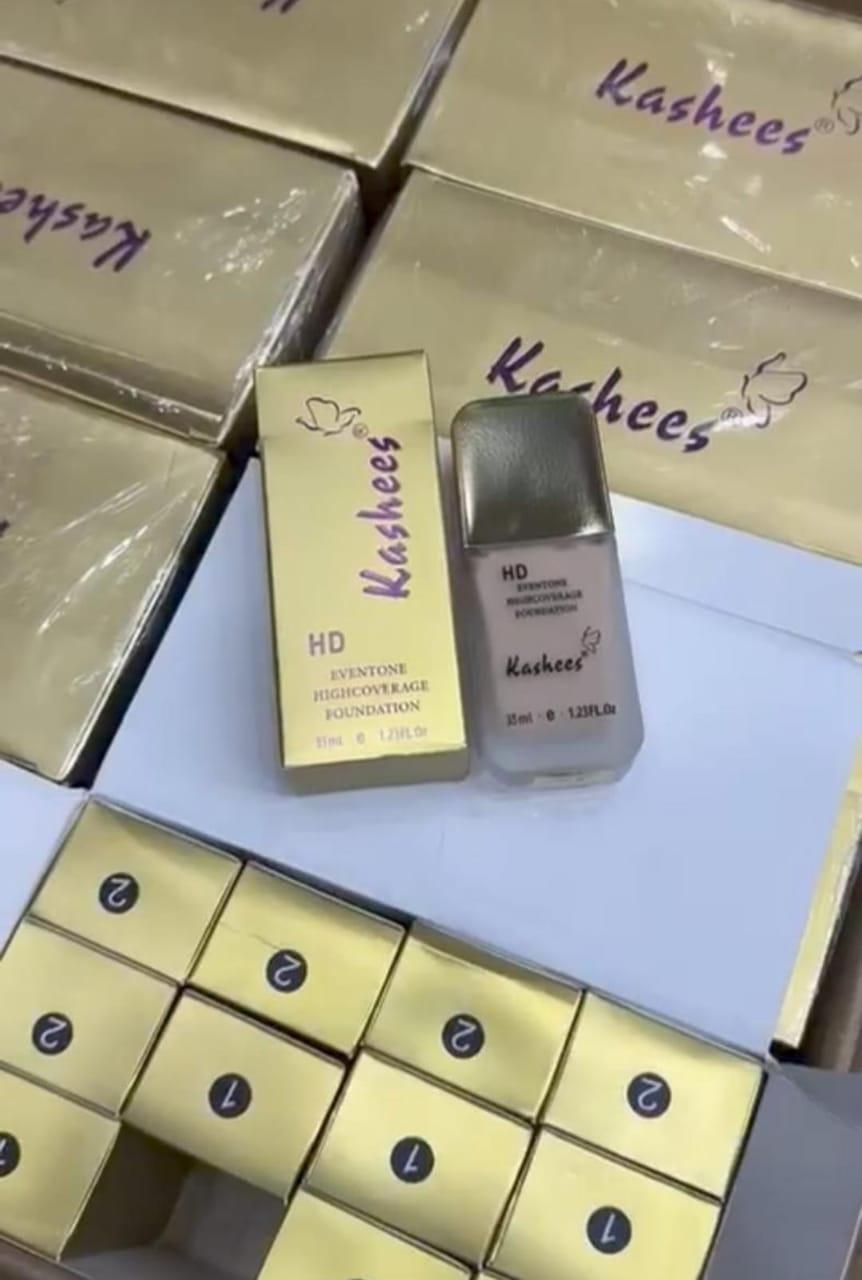 Kashees HD Liquid Foundation Fair Ivory Natural 36h Wear