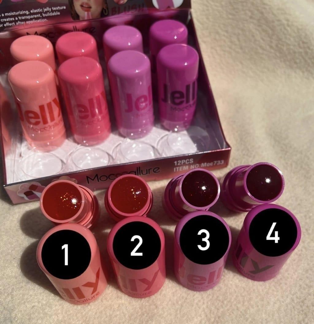 Jelly Blush Stick Light Coverage Pink Red Shades