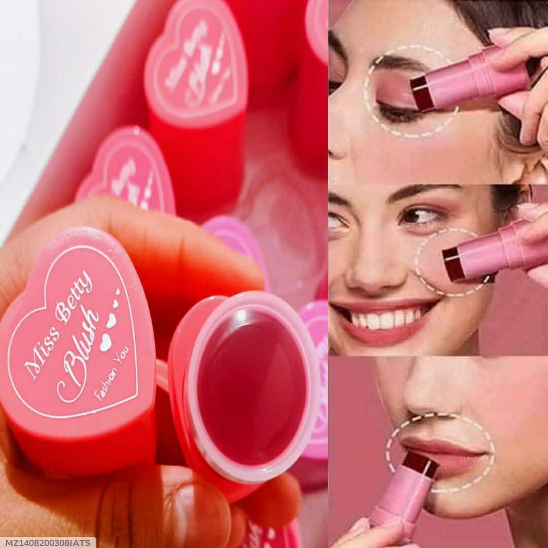 Miss Betty Glowy Blush Heart Shaped Gel
