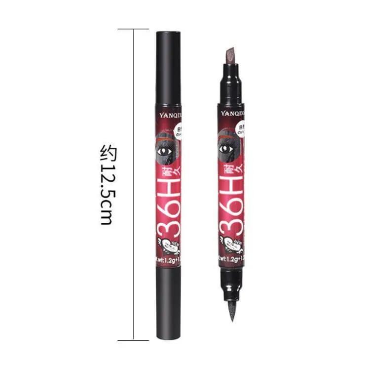 Waterproof Eyeliner Pencil 36H Dual Tip Eyebrow Pencil