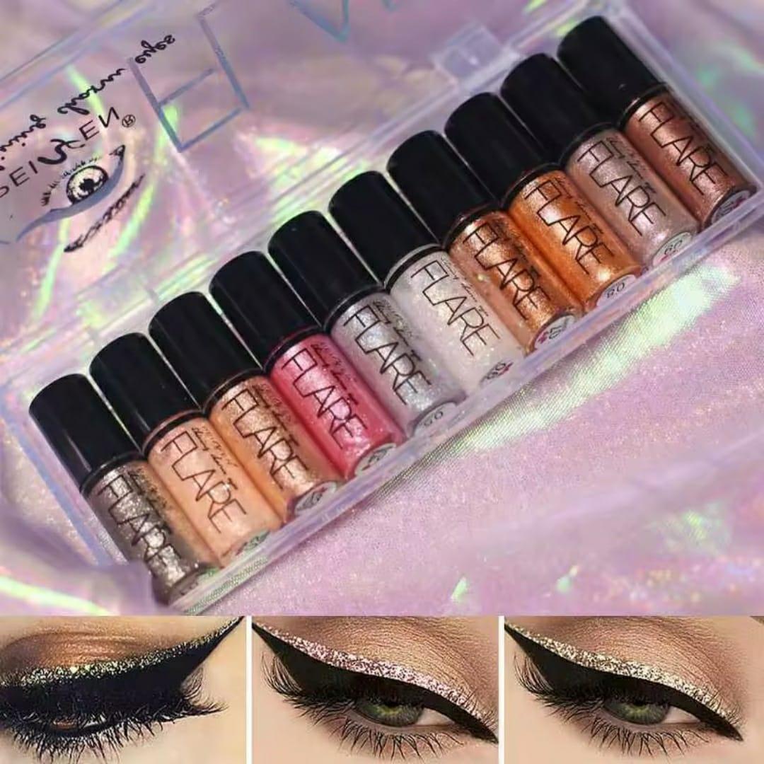 Waterproof Glitter Eyeshadow 5 Pcs Multicolor