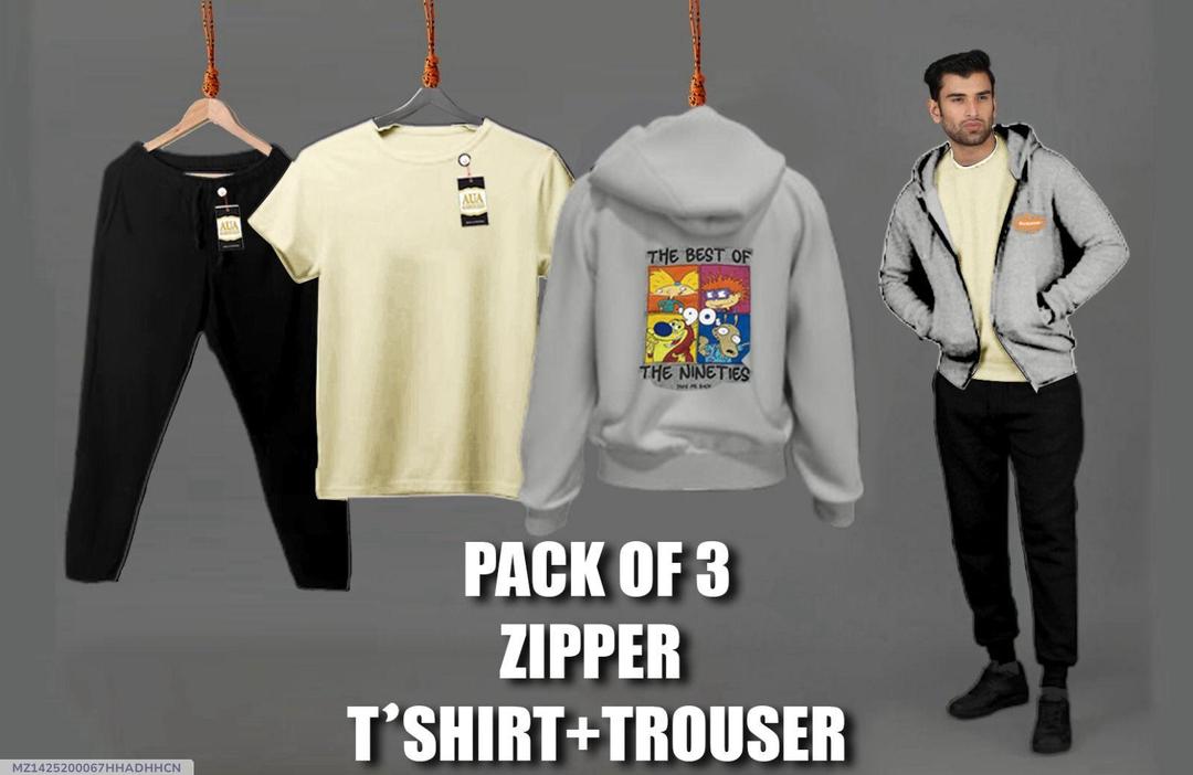 Men Fleece Track Suit Yellow Black Hoodie Set
