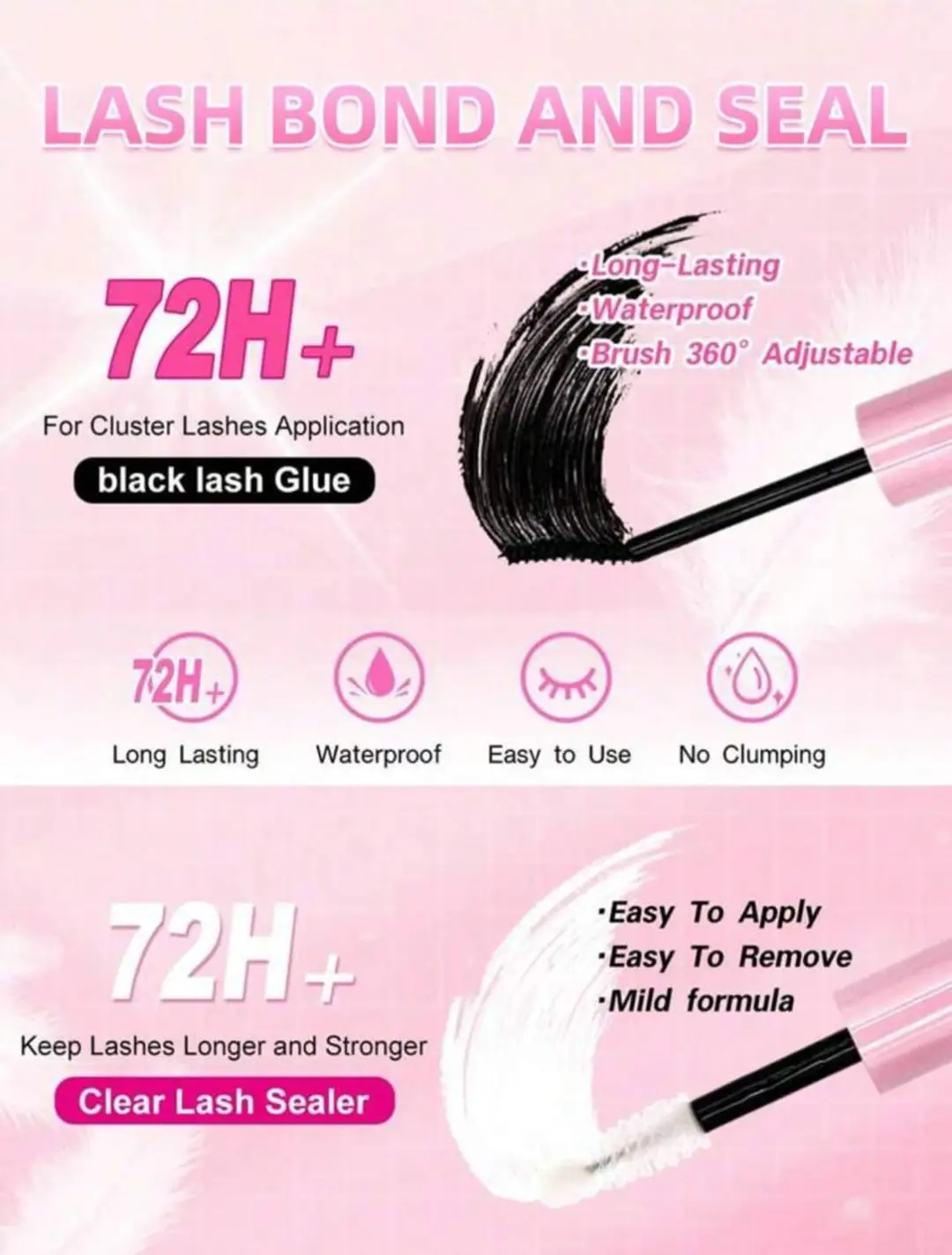 Jiefeibeauty Eyelasher 200 Pcs Bond & Seal Tweezers