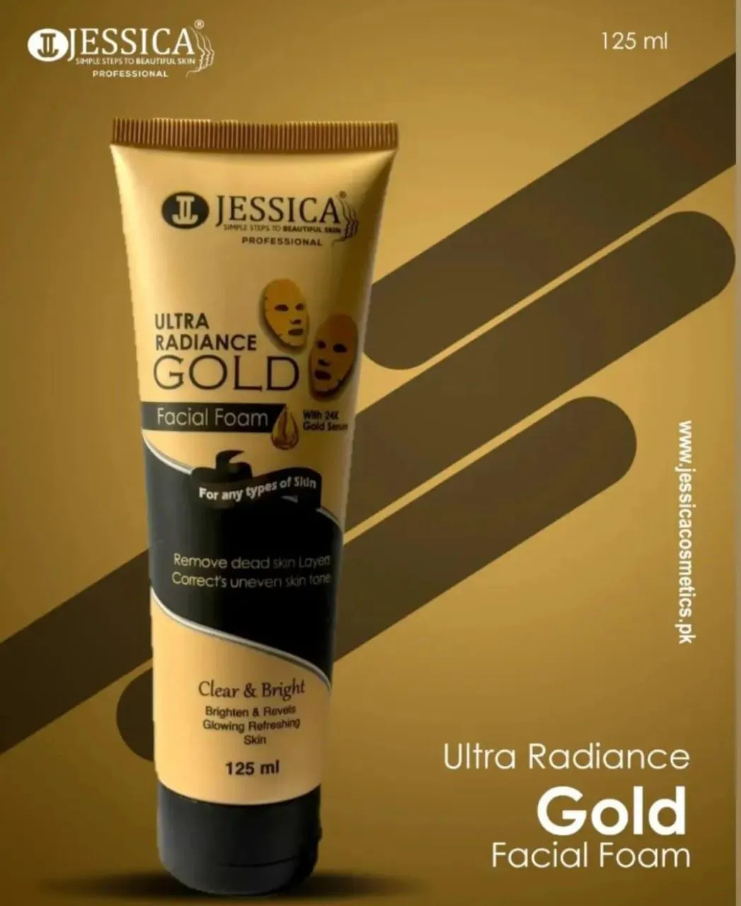 Jessica Detoxifying Charcoal Facial Foam 125ml