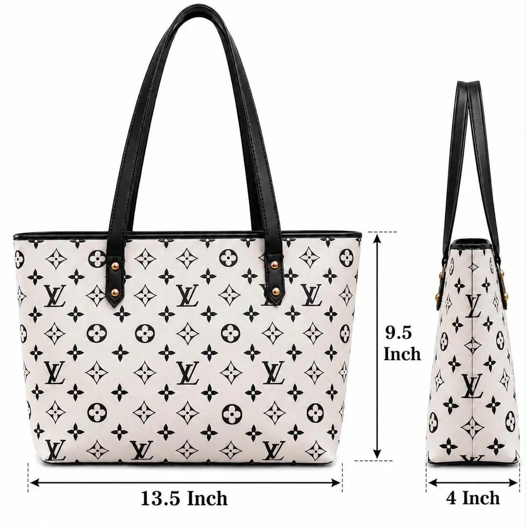 Girl's Rexine Printed Tote Bag