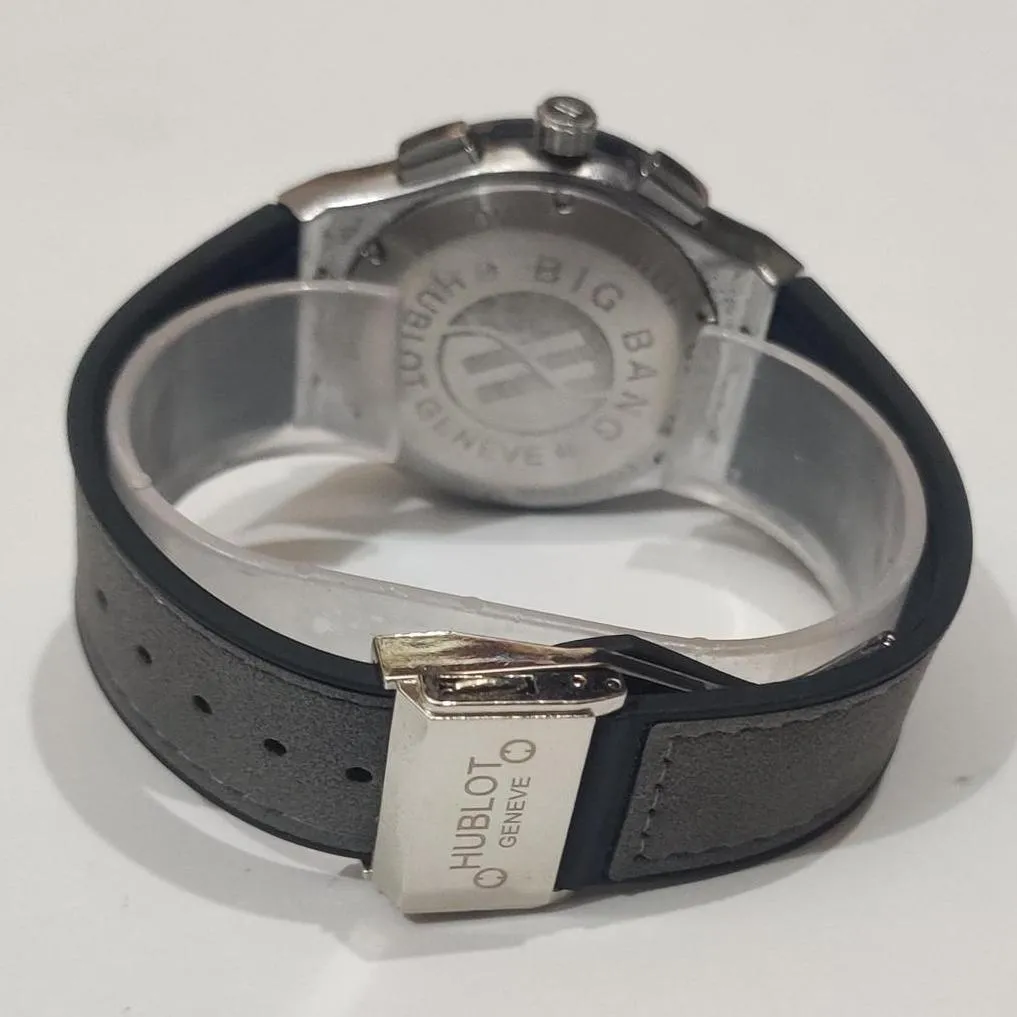 HUBLOT Men's Classic Leather Chronograph Wrist Watch