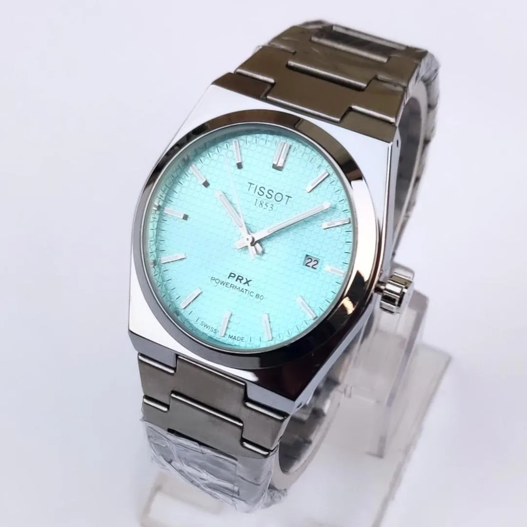 Tissot Men's Stainless Steel Turquoise Watch