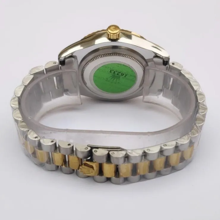 Luxury Gold & Silver Rolex Style Watch for Men