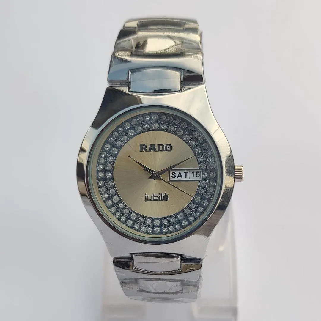 Rado Men's Stainless Steel Watch Silver Crystal Dial