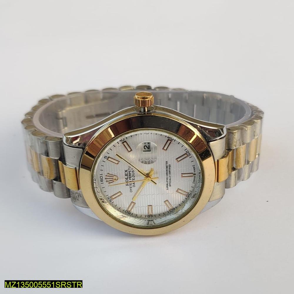 Men's Stainless Steel Watch Gold Tones 38mm Quartz
