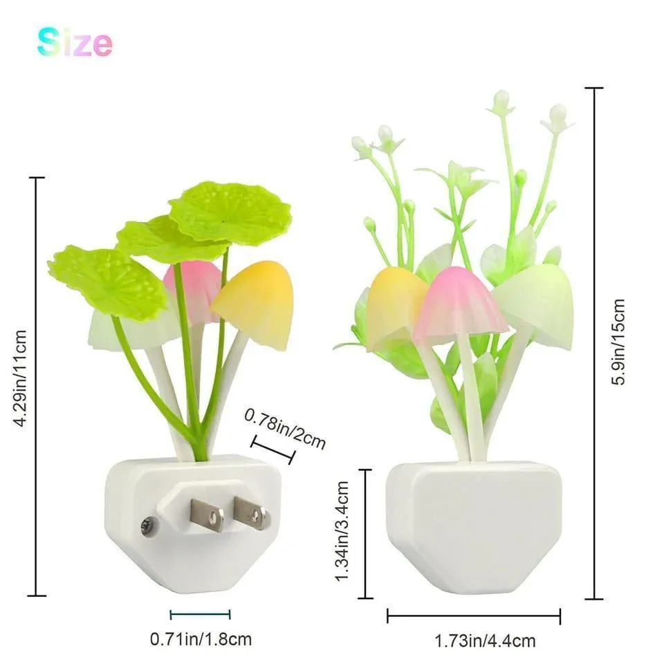 Rechargeable Mushroom Night Light with Sensor