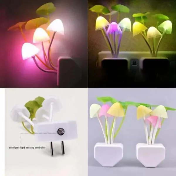 Rechargeable Mushroom Night Light with Sensor