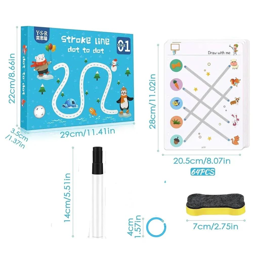 A5 Stroke Dot-to-Write Learning Book for Kids