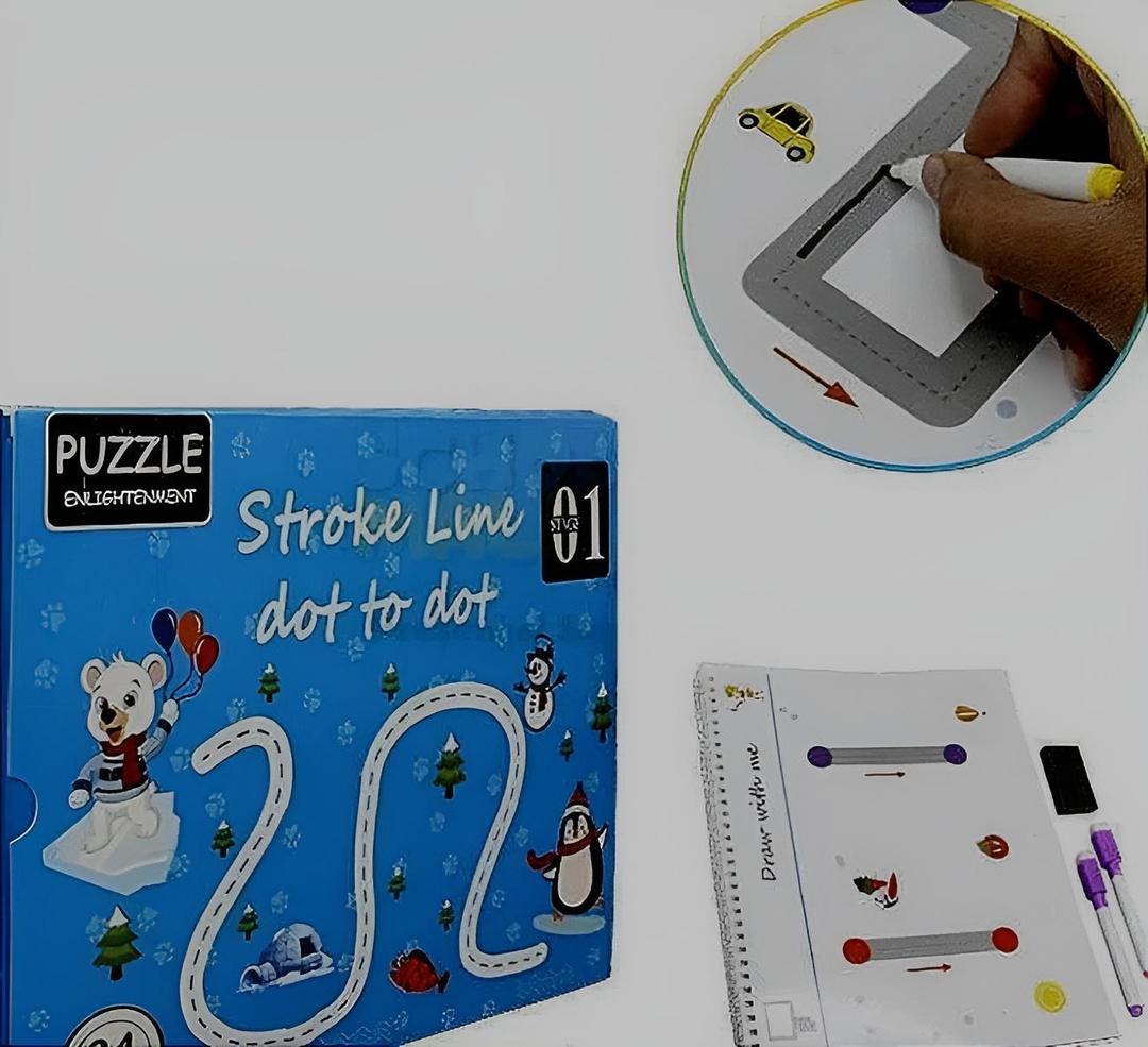 A5 Stroke Dot-to-Write Learning Book for Kids