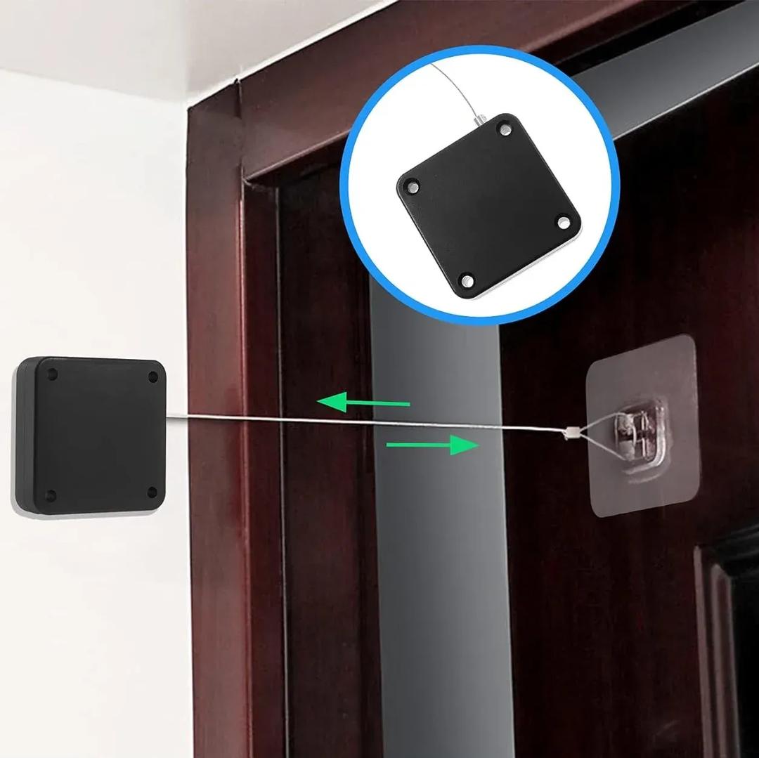 Automatic Door Closer Black Stainless Steel Spring