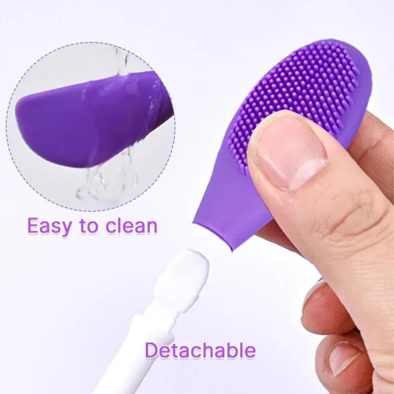 Silicone Face Mask Brush Pack of 4 Reusable Travel Friendly