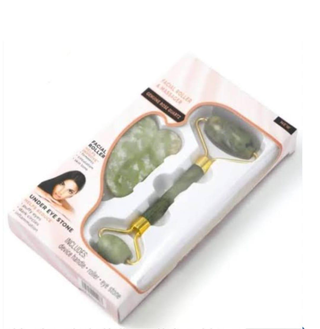Jade Roller & Gua Sha Set for Glowing Skin