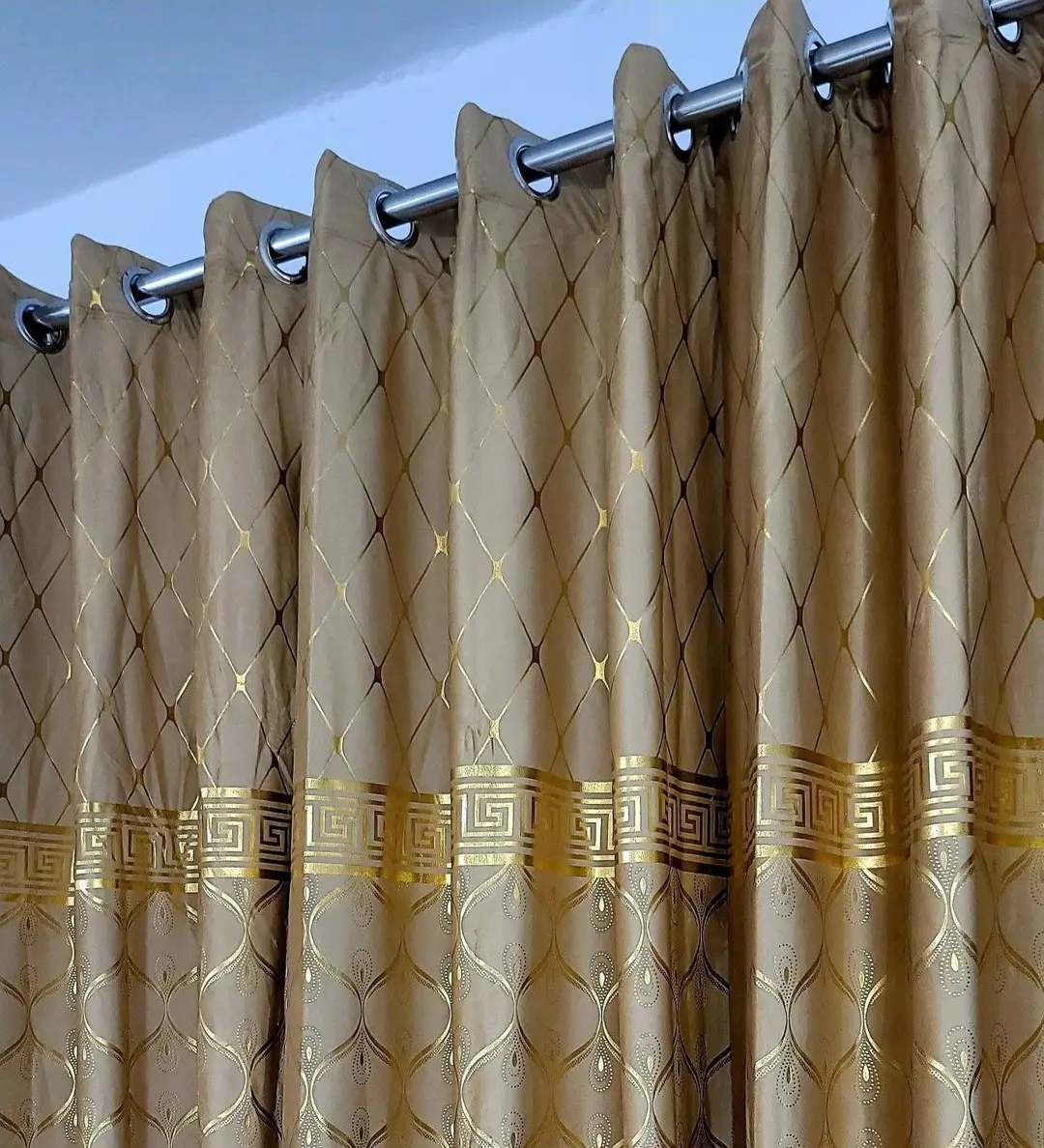 Luxurious 1 Pc Velvet Textured Curtains