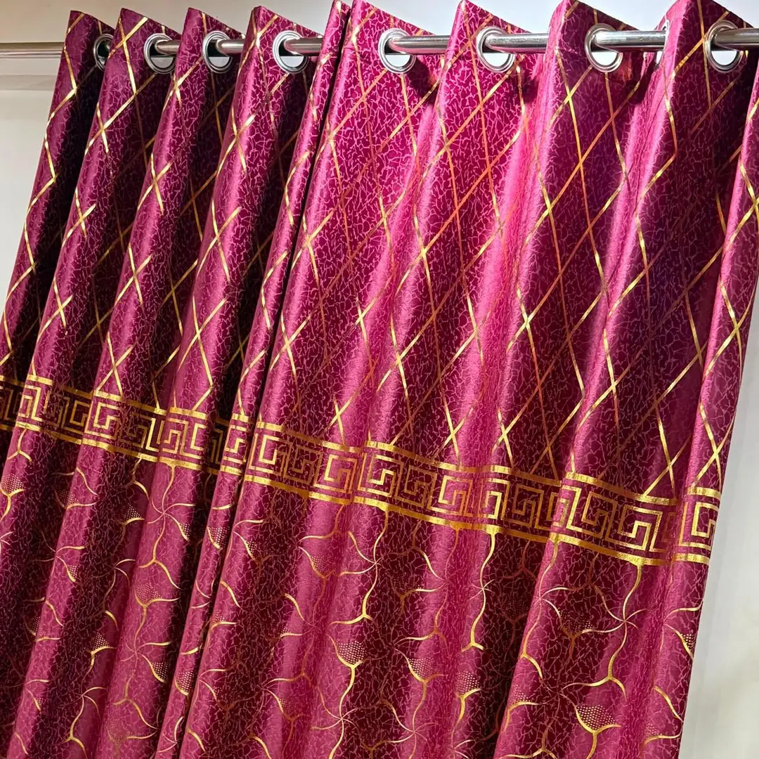 Luxurious 1 Pc Velvet Textured Curtain